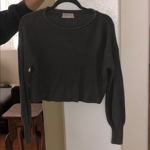 Urban outfitters cropped gray sweater